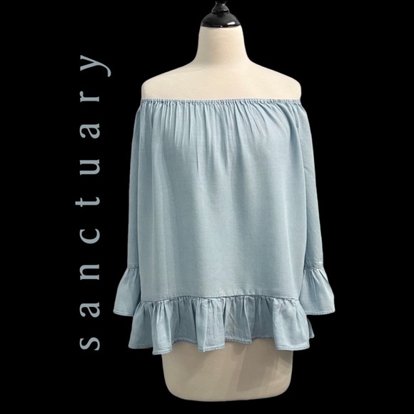Sanctuary Clothing (NWT) off shoulder Top size Large - Picture 1 of 7